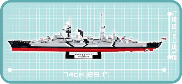 Cobi Prinz Eugen Heavy Cruiser Historical Collection Modell Nr.4823
