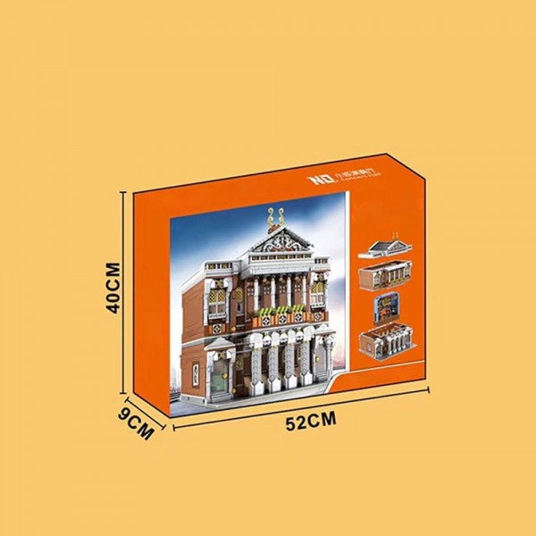 Mould 16032 Concert Hall , 2875 Teile Street View Serie Hausbau-Montagesatz, Beleuchtungsmodul