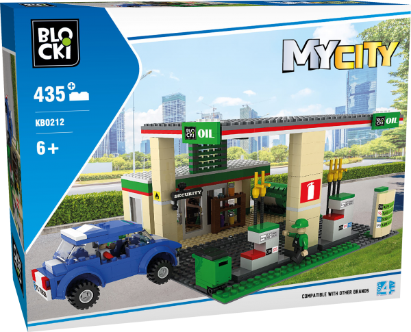 Blocki MyCity Tankstelle Modell KB0212