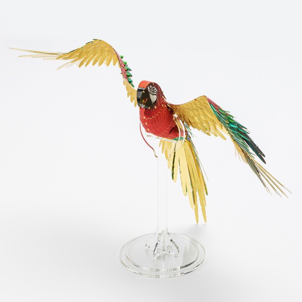 Piececool 3D Metallpuzzle Scarlet Macaw Modell Nr. P118-NBR