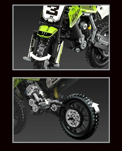 Leier 50005-1 Motorrad KX450 Klemmbausteine