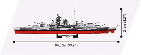 Cobi Schlachtschiff Tirpitz Modell Nr. 3085