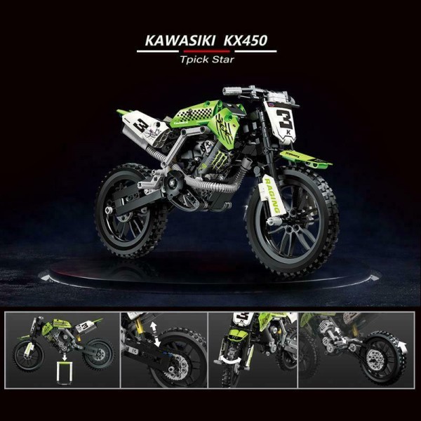Leier 50005-1 Motorrad KX450 Klemmbausteine