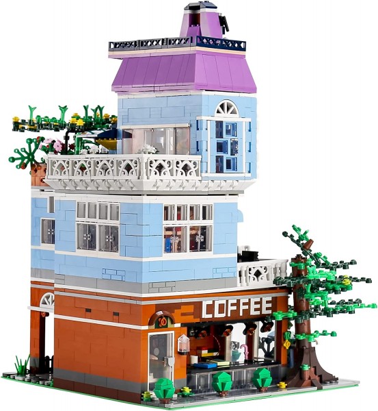 Mould King 16004 The Cafe mit Beleuchtung 3430 Teile