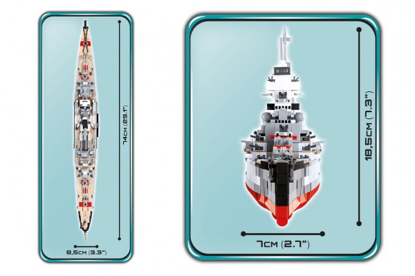 Cobi Prinz Eugen Heavy Cruiser Historical Collection Modell Nr.4823