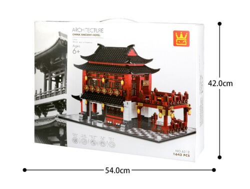 Wange 6312 Architecture-Set China Antikes Hotel 1643 Teile