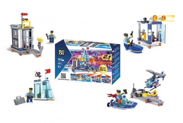 Blocki My Police 2in1 Set Modell Nr. KB0651-KB0654