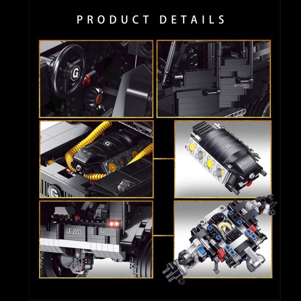 leier Geländewagen Technik Off-Roader, 2687 Teile