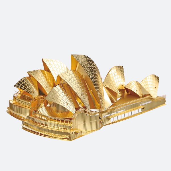 Piececool 3D Metallpuzzle Sydney Opera House Gold Version Modell Nr. P022-G