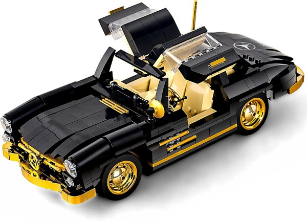 Mould King 10005 Technik Flügeltürer Oldtimer Auto für 1957 300SL, 886 teile Klemmbausteine Technik