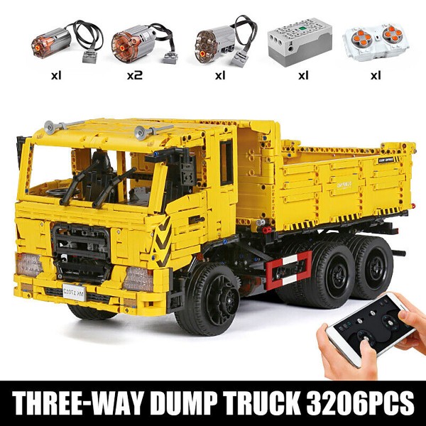 MOULD KING 17012 Transporter LKW THREE WAY DUMP TRUCK RC 3.206 Teile