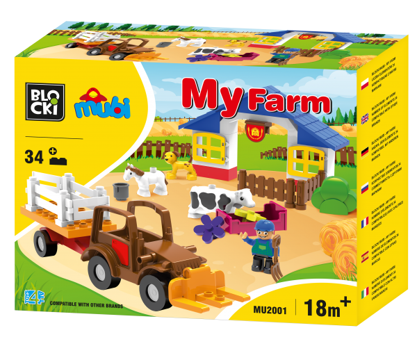 Blocki My Farm Spielset ab 18 Monaten Modell MU2001