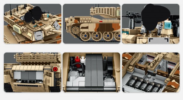 Panlos Bricks Tank World M1 A2 Abrams Modell Nr. 632010