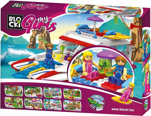 Blocki My Girls Abenteuer Yacht Modell Nr. KB0119