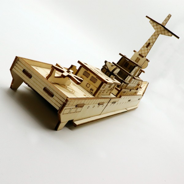 3D Holzpuzzle Kriegsschiff Modell Nr. MK0203917