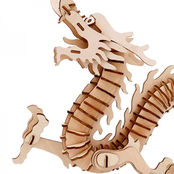 3D Holzpuzzle Chinesischer Drachen Modell Nr. HG-G003