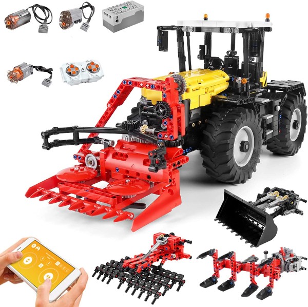 Mould King 17019 - Traktor gelb/schwarz RC