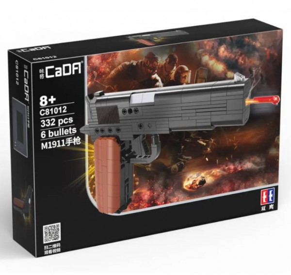CADA C81012 Pistole M1911 332 Teile, 6 Bullets Neu-OVP