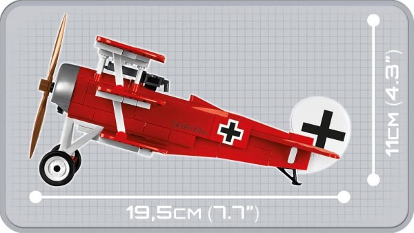 Cobi Fokker Dr.1 Red Baron Modell Nr. 2974