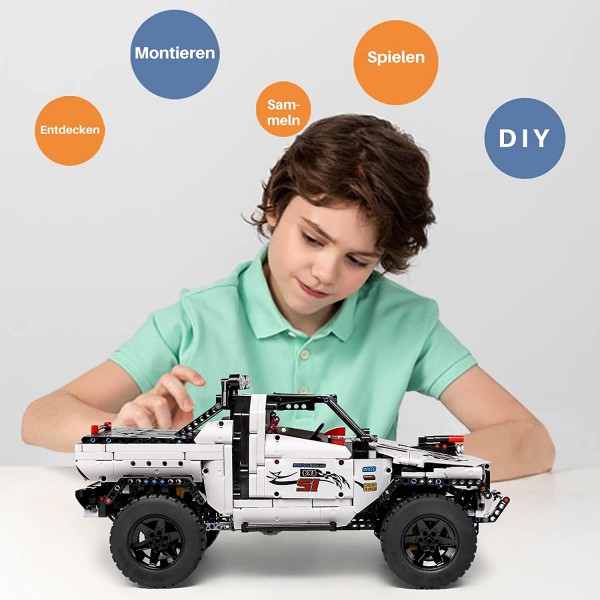 Mould King 18005 Technik Ferngesteuert Geländewagen Bausteine, 2013 Teile Technologie Auto Modell fü