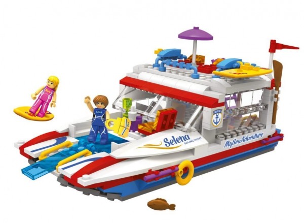 Blocki My Girls Abenteuer Yacht Modell Nr. KB0119