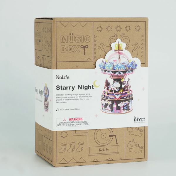 Robotime Rolife DIY Starry Night Spieluhr Modell Nr. AM44