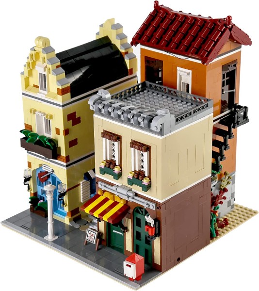 Mould King 16008 Modular Building Cafe Coffee House LED Beleuchtung 3103 Teile