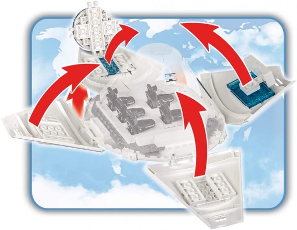 Cobi Boeing Starliner Modell 26263