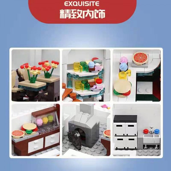 Mould King Kingland Paradise Corner Restaurant Modell Nr. 11003