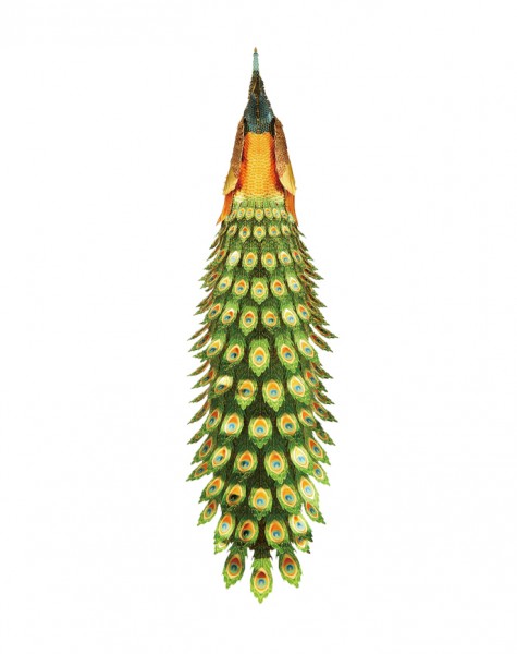 Piececool 3D Metallpuzzle Colourful Peacock Modell Nr. P102-NGB