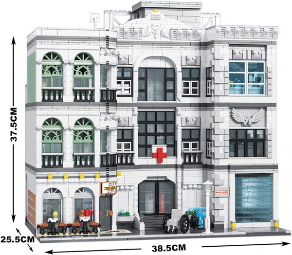 UrGe 10188 Hospital/ Krankenhaus, 4953 Teile OVP NEU