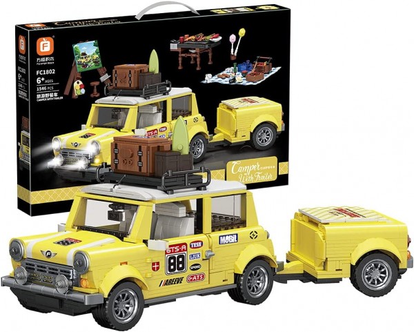 Forange Block FC1802 Camper mit Anhänger Bausatz 1546 Teile