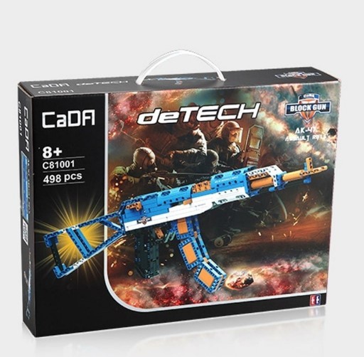 CADA C81001 AK47 Sturmgewehr Bausteinset 498 Teile Neu-OVP