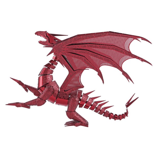 Piececool 3D Metallpuzzle Dragon Flame Rote Version Modell Nr. P071-R