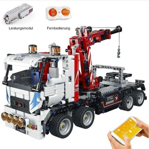 Mould King 15027 Technik APP Ferngesteuerter Kranwagen Modell Bauset