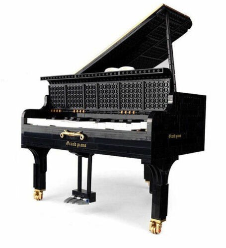 Vitrinenbausatz Grand Piano mit Soundmodul von Balody schwarz 20025 2621 Teile