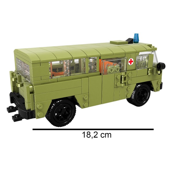LKW Bundle Klemmbausteinset (UAZ Krankenwagen Kleinbus + URAL Expeditionsmobil + Kamaz LKW Tankwagen