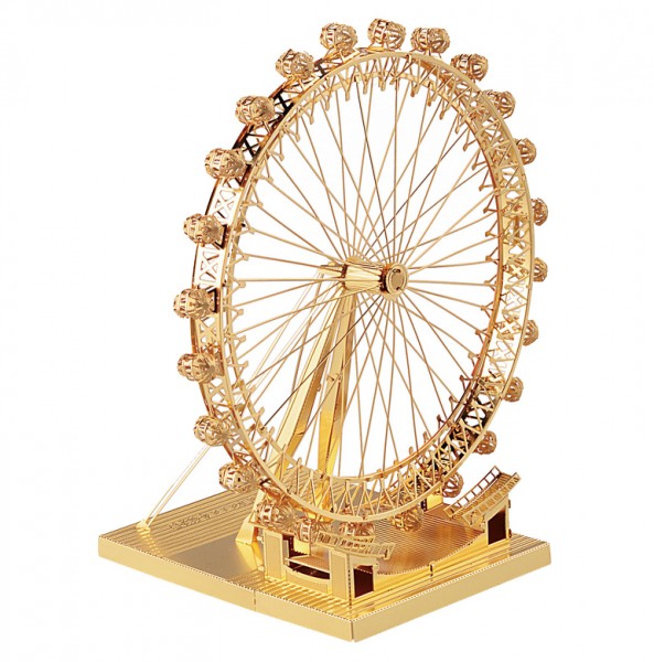 Piececool 3D Metallpuzzle London Eye in Gold Modell Nr. P043-G
