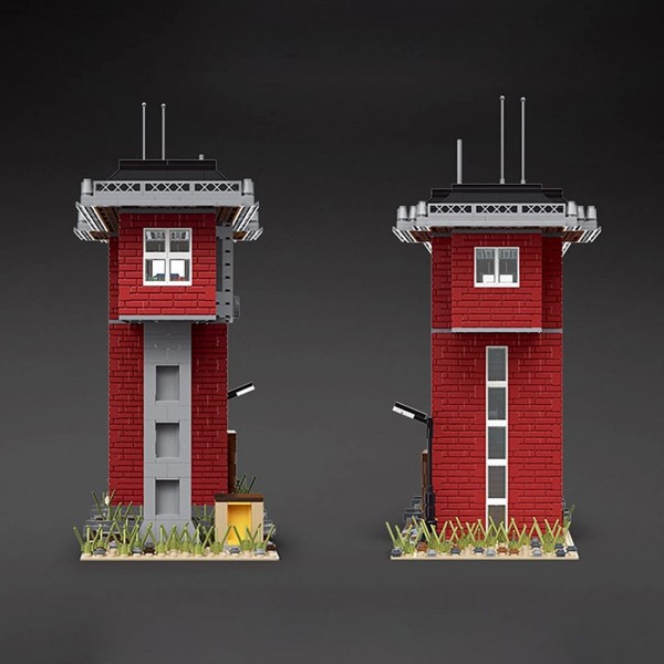 Mould king 12009 Zugbahn Signalturm World Railway Series Modellbausatz 1809 Teile