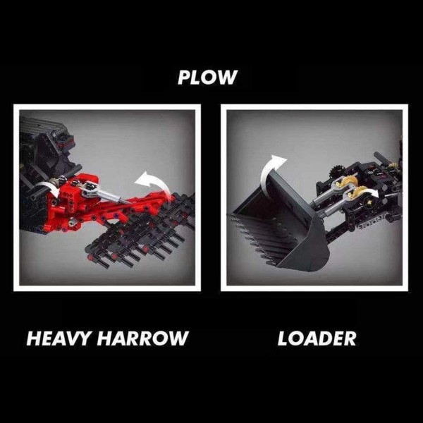 Mould King 17019 - Traktor gelb/schwarz RC