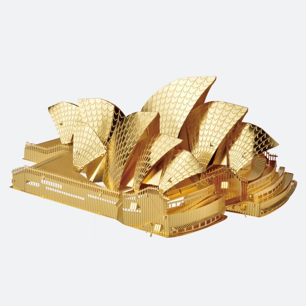 Piececool 3D Metallpuzzle Sydney Opera House Gold Version Modell Nr. P022-G