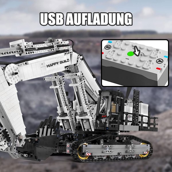 YC-GC004 Happy Build Schaufelbagger 4342 Teile