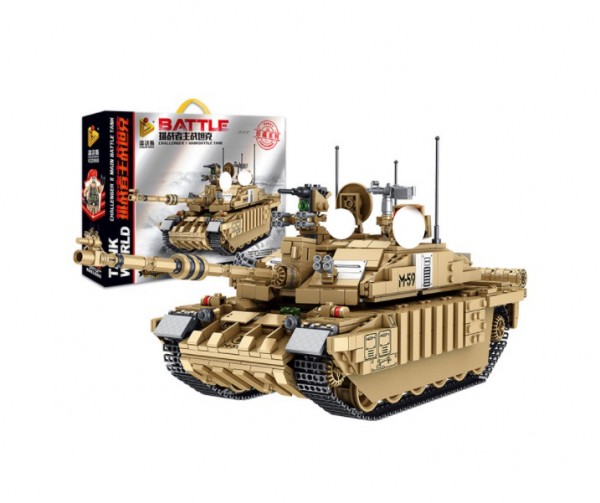 Panlos Brick Tank World Challenger II Modell Nr. 632008 1687 Teile