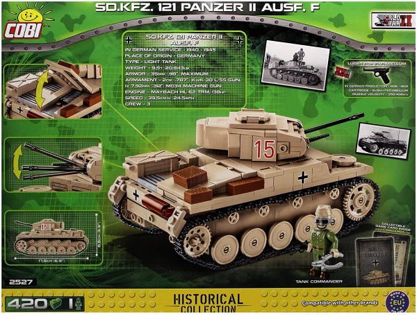 Cobi Sd.Kfz.121 Panzer II Ausf. F Modell Nr. 2527