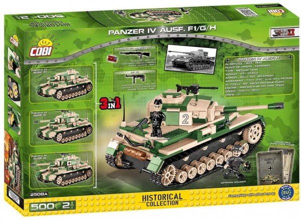 Cobi 3in1 Panzer IV (Pz.Kpfw. IV Ausf. F1/G/H) Modell Nr. 2508A