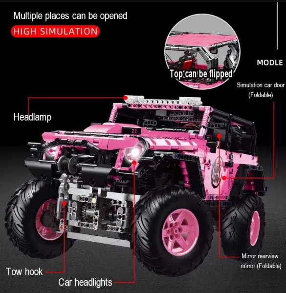 Leier LE-J902F RC inkl. Motor etc. 2343 Teile Jeep OVP-Neu