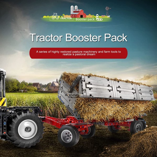 Mould King 17021 Technik Traktor Erweiterungspaket, 3098 Teile 4-in-1 Traktormodell Klemmbaustein