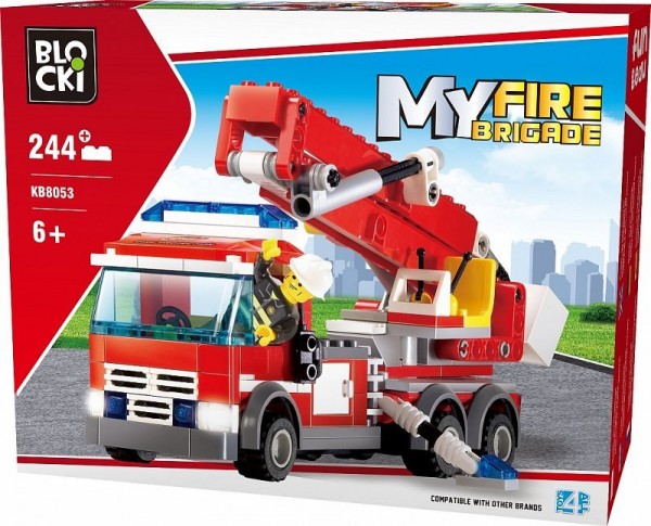 Blocki My Fire Brigade Kranfahrzeug Modell Nr. KB8053