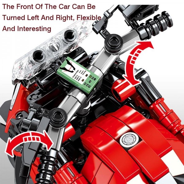 SEMBO BLOCK 701604 Technik Motorrad Bauset Spielzeug in OVP