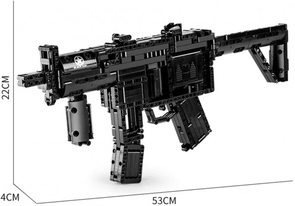 Mould King Block Gun MP5 Bausatz Modell Nr. 14001 ab 14 Jahren automatisiert